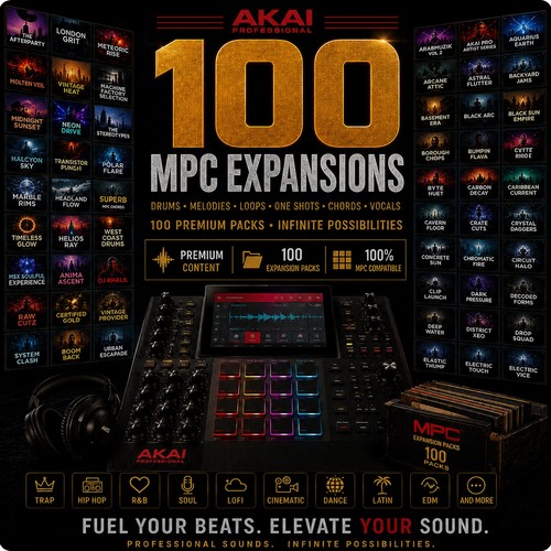 100 mpc akai expansion packs - mpc,